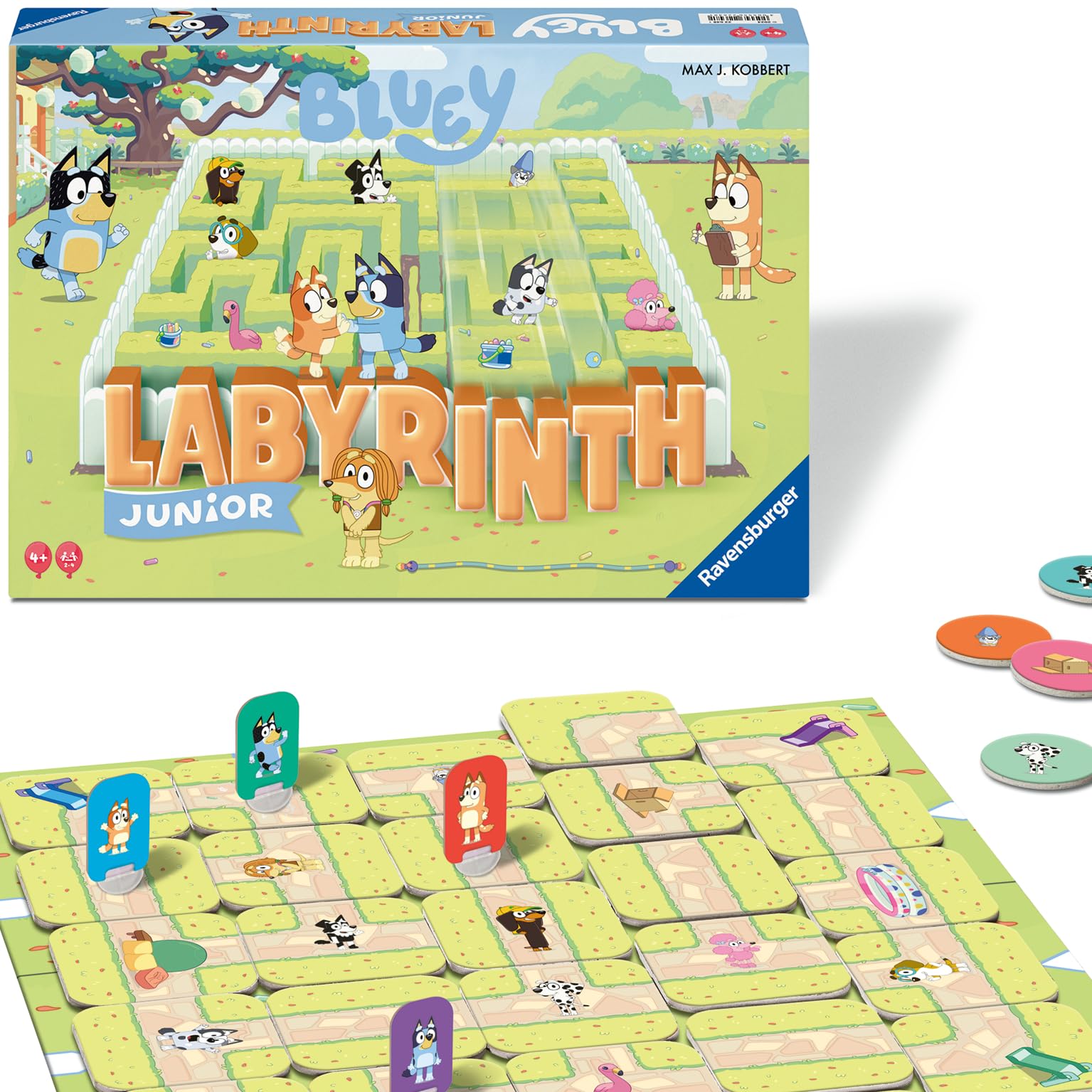 Ravensburger Bluey Junior Labyrinth The Moving Maze Board Game