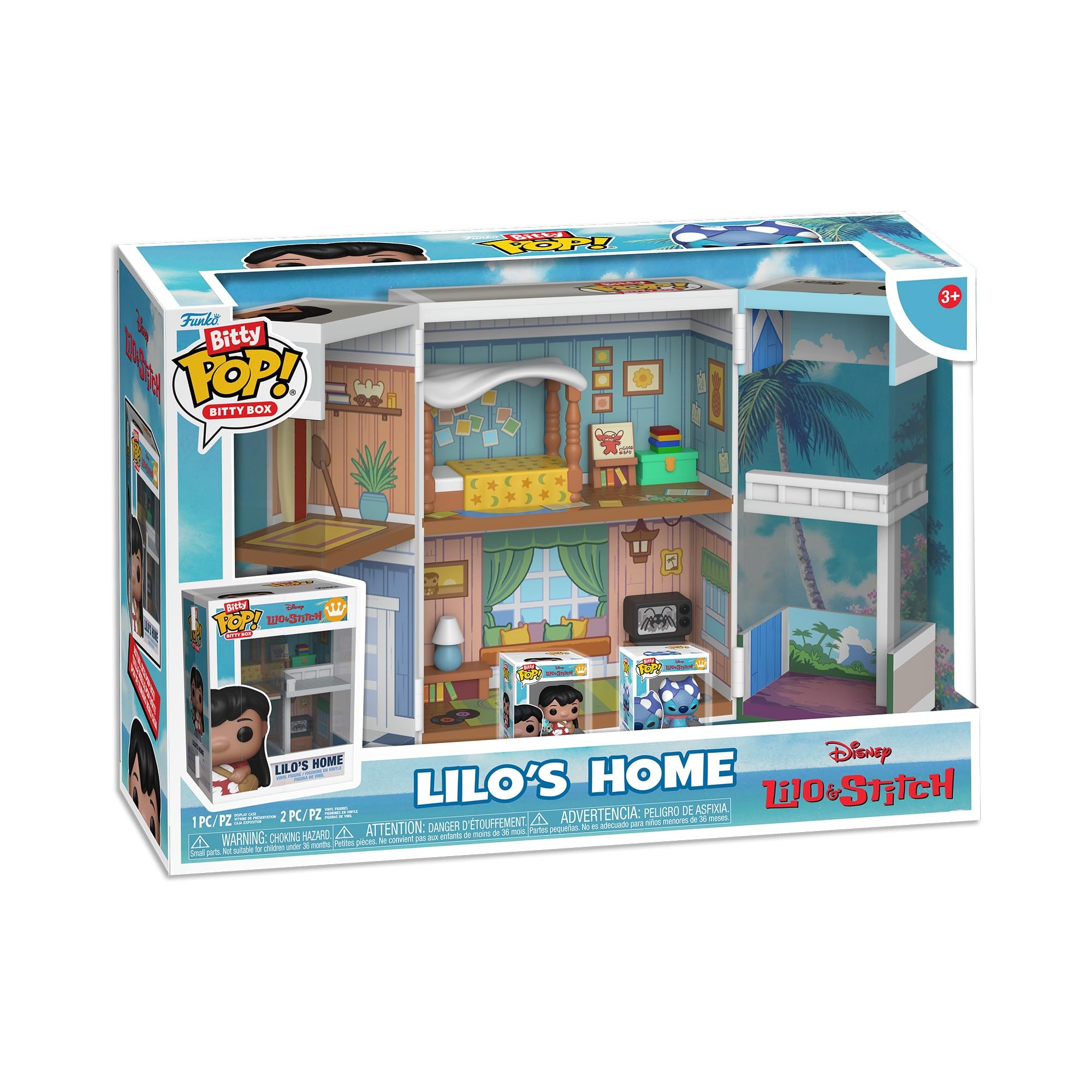 Funko Bitty Pop! Bitty Boxes: Lilo & Stitch - Lilo's Home Playset with 2 Bitty Figures