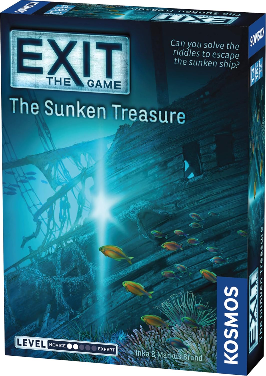 Thames & Kosmos EXIT: The Sunken Treasure – Beginner Level Escape Room Board Game for 1-4 Players
