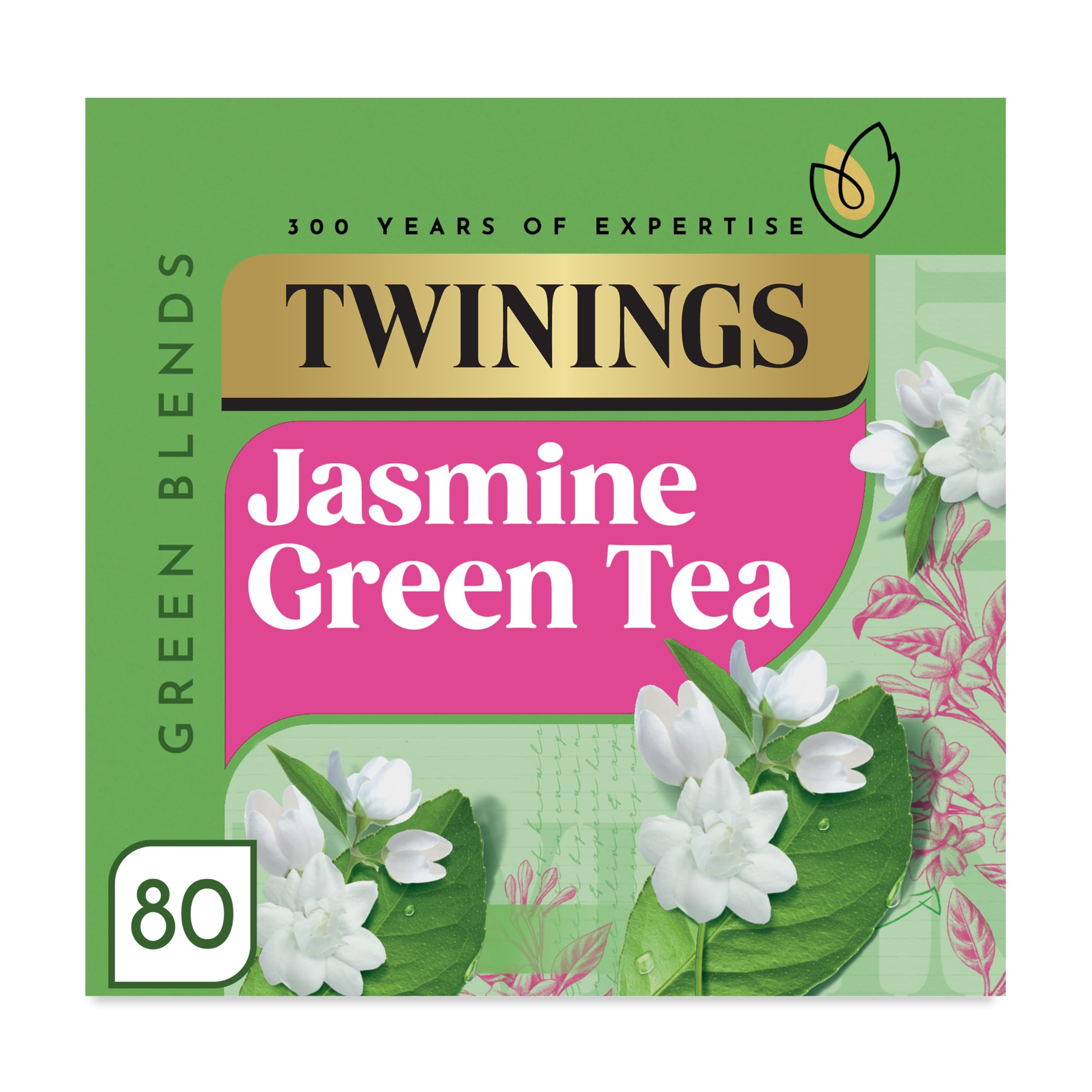 Twinings Jasmine Green Tea - Green Tea Bags (80 Tea Bags)
