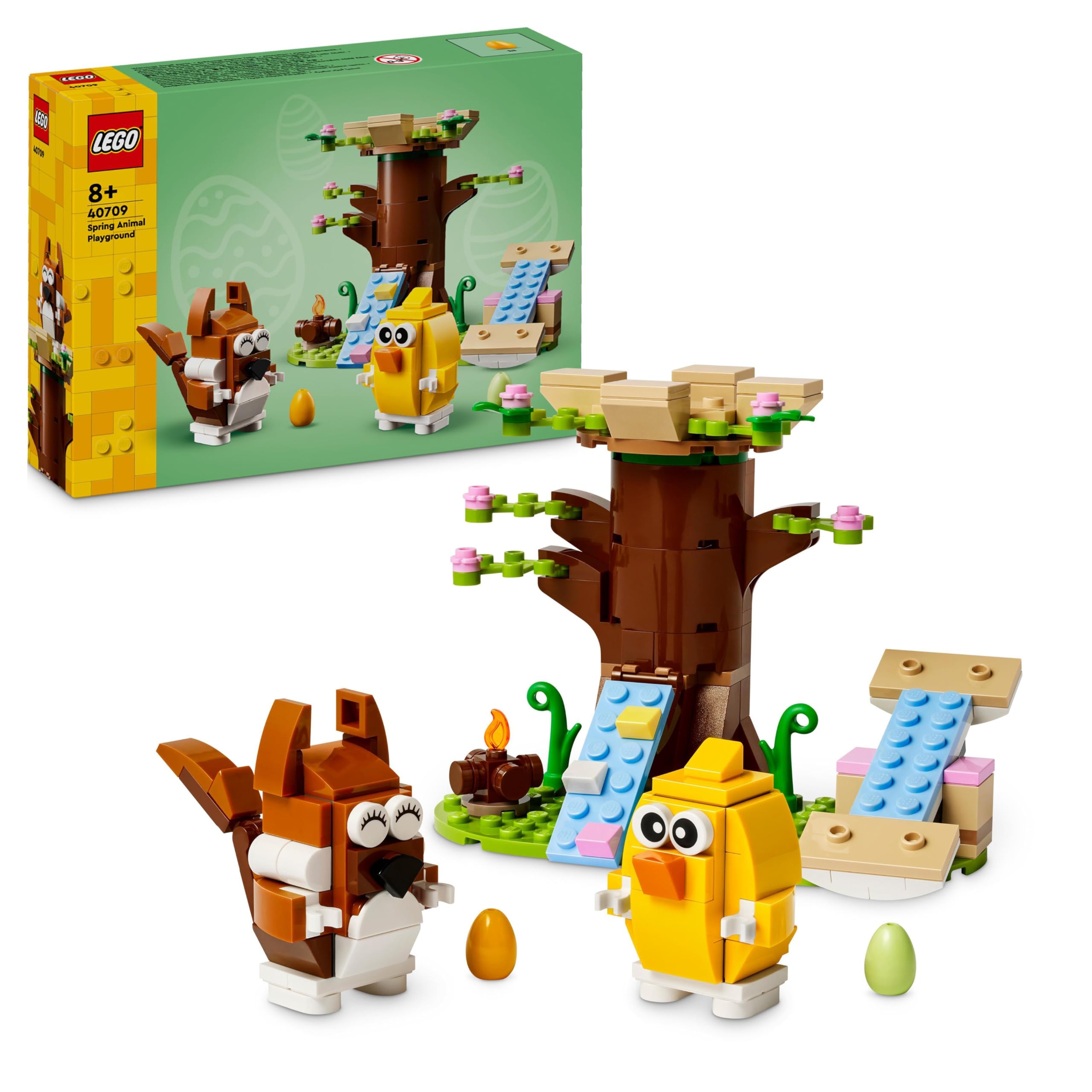 LEGO Spring Animal Playground Building Toy Set - Easter Playset with Bird and Squirrel Figures for Ages 8+