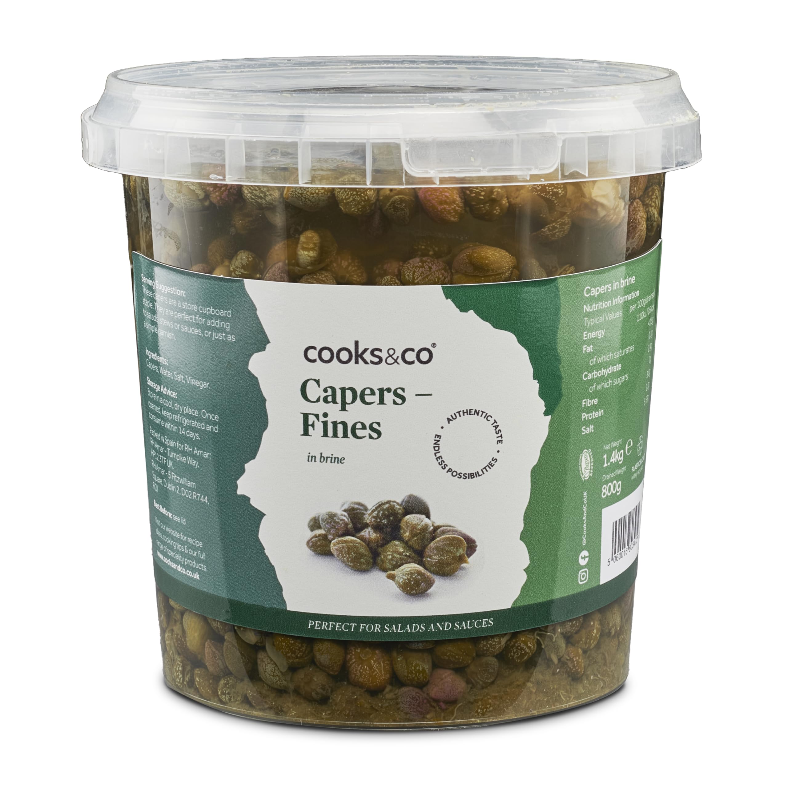Cooks & Co Capers Fines 1.4kg