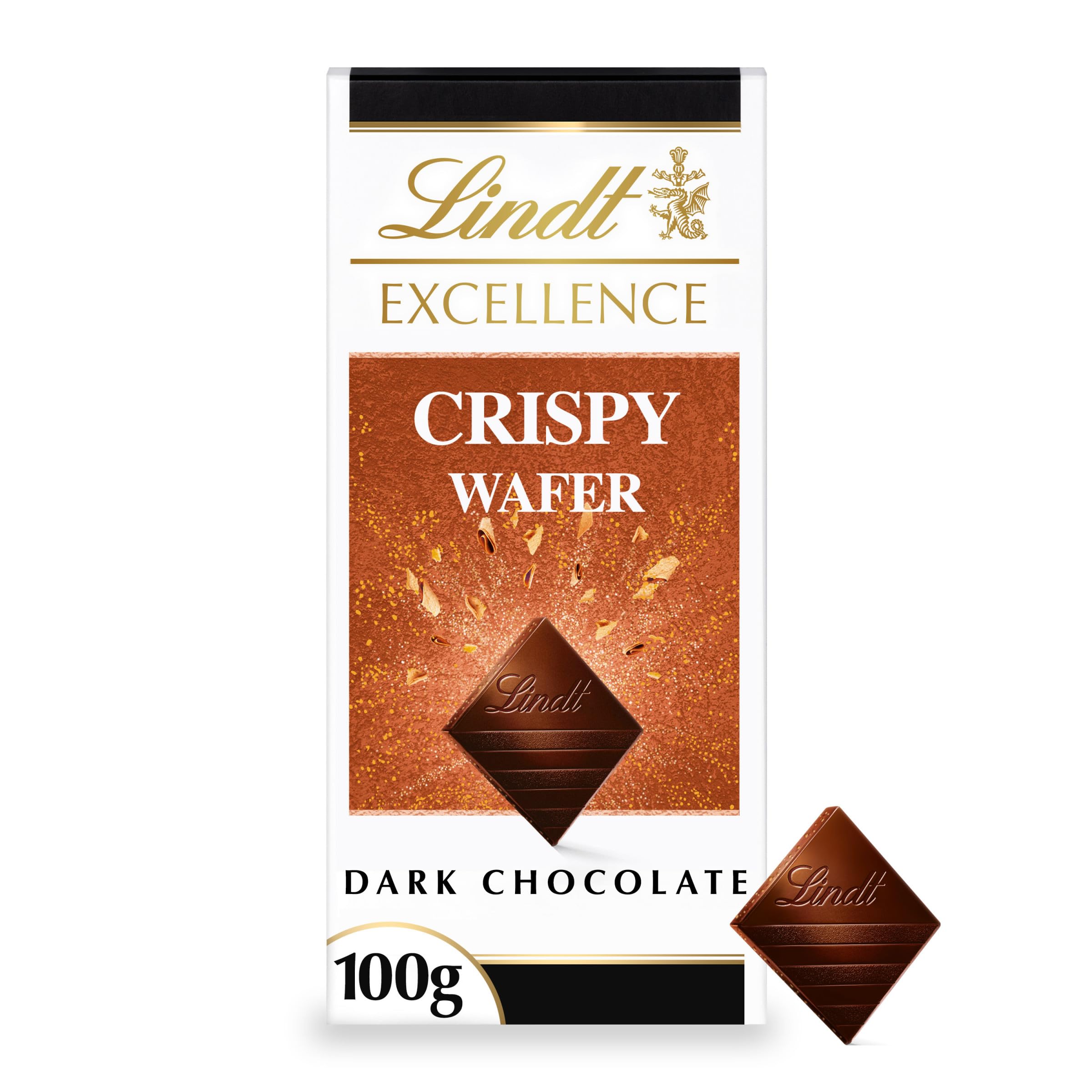 Lindt Excellence Dark Chocolate Crispy Wafer Bar 100g