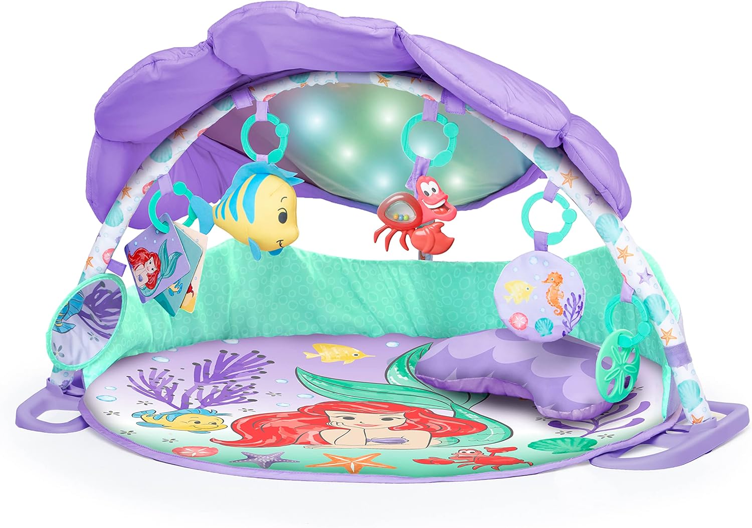 Bright Starts Disney Baby The Little Mermaid Twinkle Trove Light-Up Musical Gym
