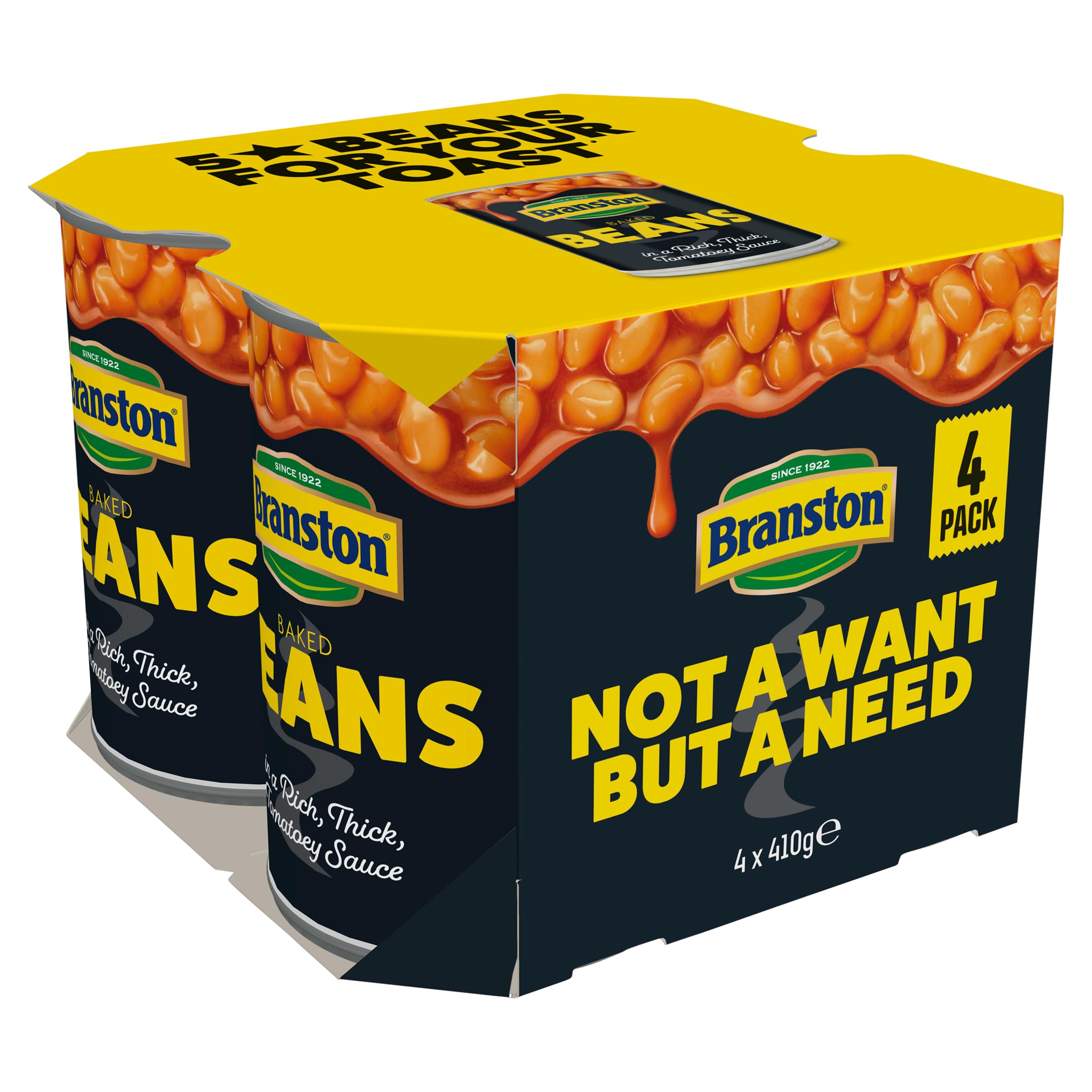 Branston Baked Beans in Tomato Sauce - Gluten Free, High Fibre, Vegetarian Friendly