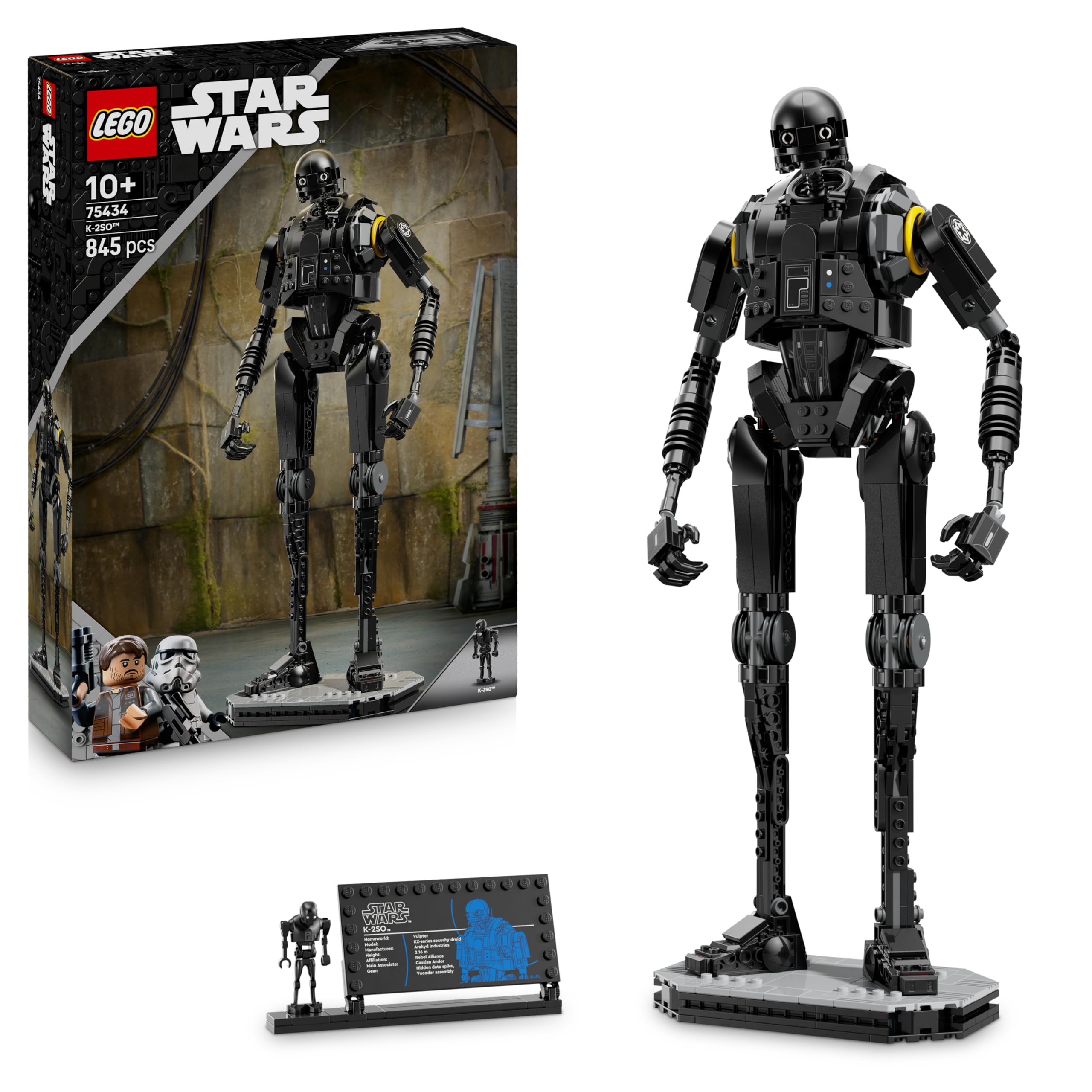 LEGO Star Wars 75434 K-2SO Security Droid Figure - Posable Play & Display B