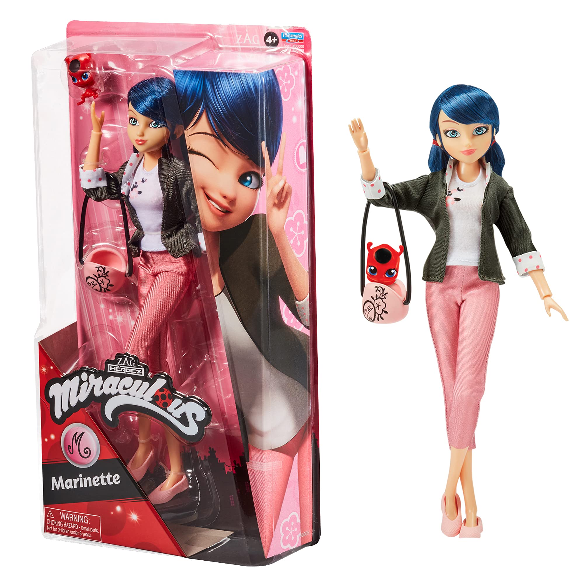 Miraculous Ladybug Marinette Fashion Doll - 26cm Articulated Figure with Tikki Kwami & Accessories