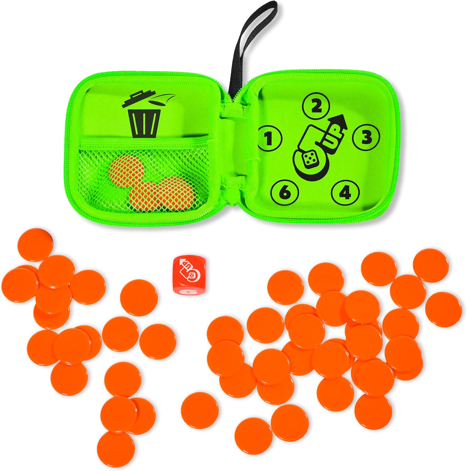 TOMY Games 5 Up Dice Game - Push Your Luck Family Board Game for 2-4 Players