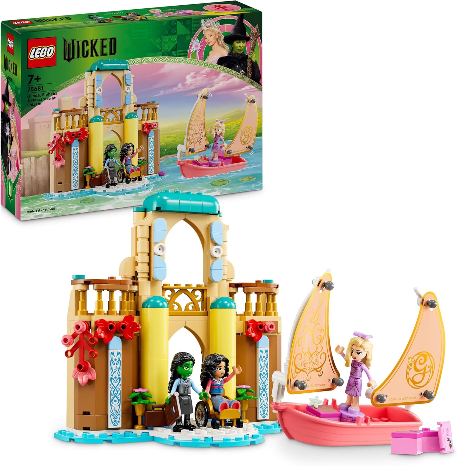 LEGO Wicked Glinda, Elphaba & Nessarose at Shiz University Building Set (75681) - 304-Piece Playset for Ages 7+