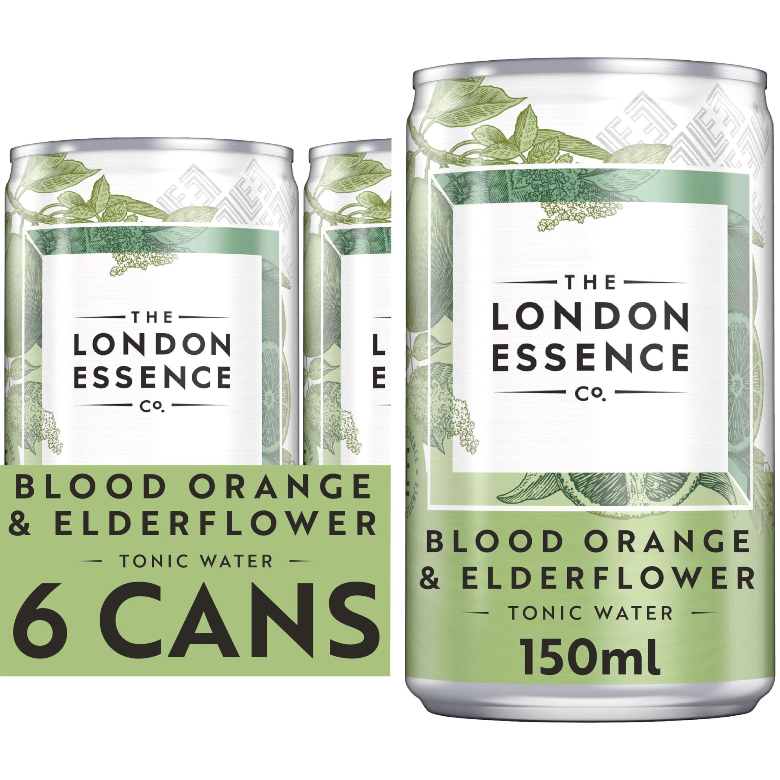 The London Essence Co. Blood Orange & Elderflower Tonic Water - Premium Cocktail Mixer