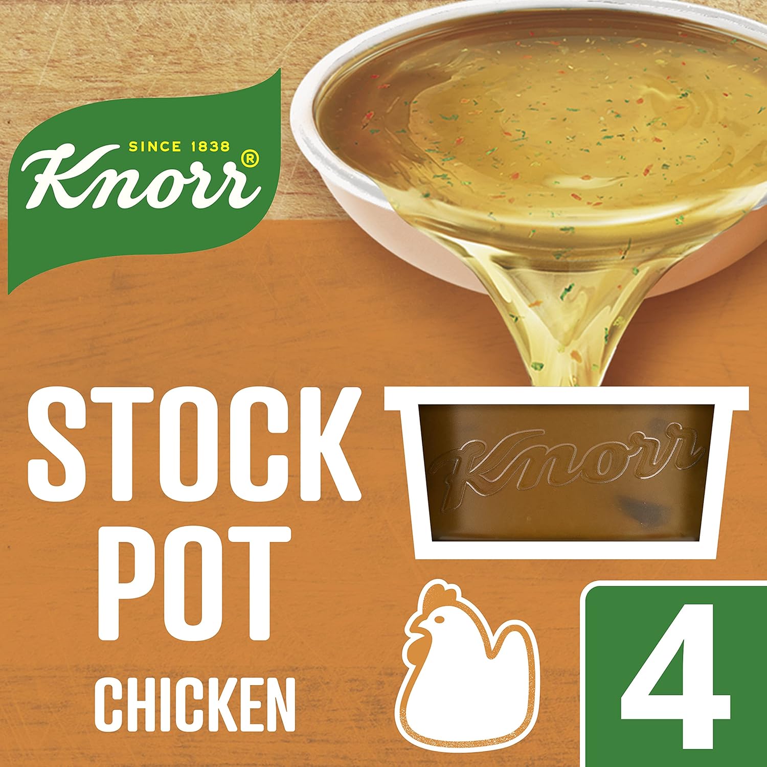 Knorr Chicken Stock Pots Gluten-Free - Rich Chicken Flavour for Soups, Sauces & Stews