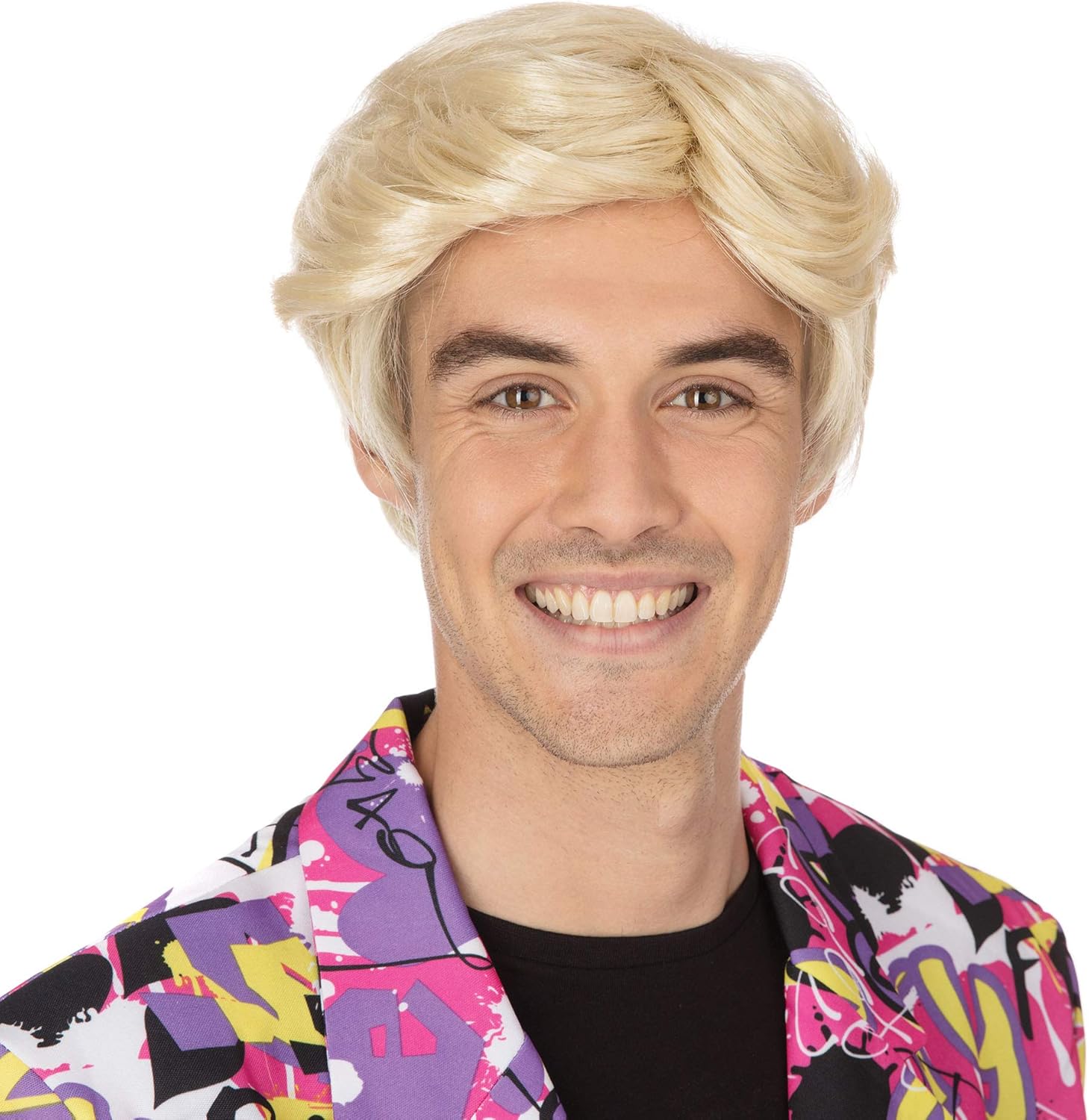 Bristol Novelty Tony Blonde Wig BW503, One Size