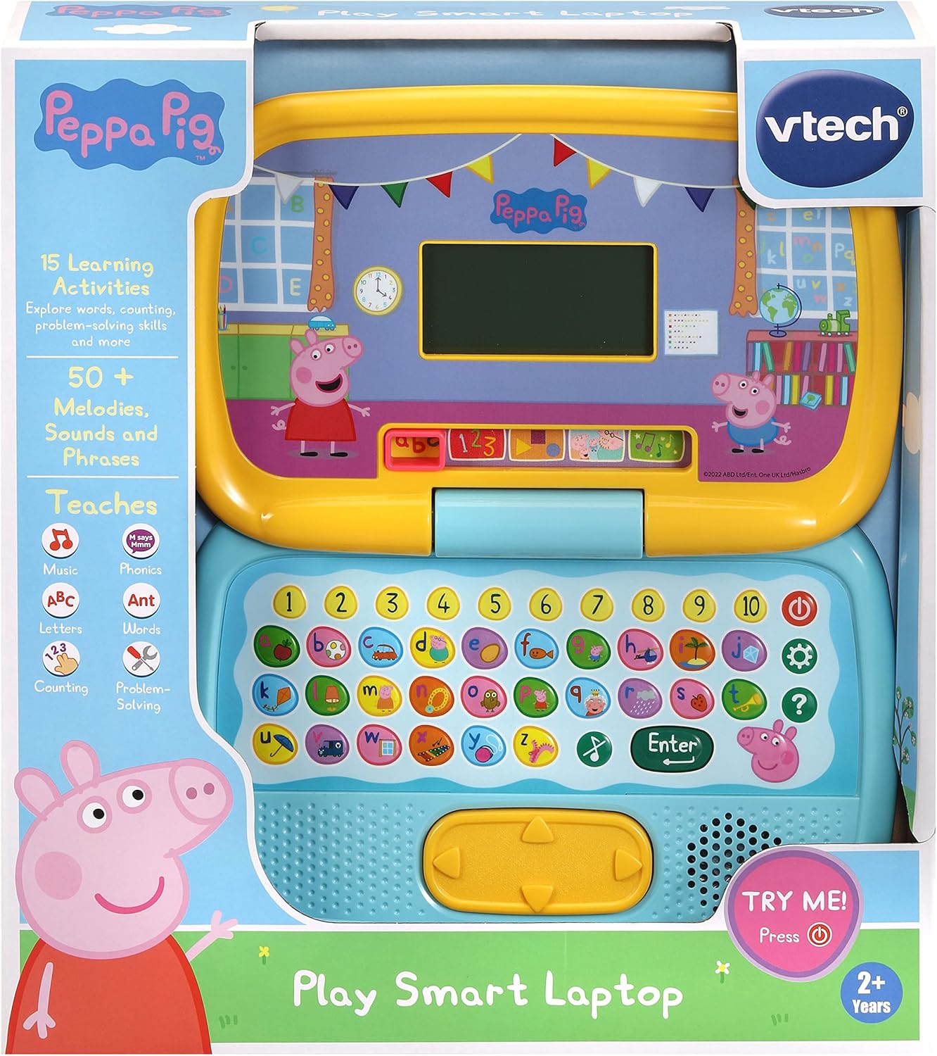 VTech Peppa Pig: Play Smart Laptop - Interactive Learning Toy with 15 Games & Activities