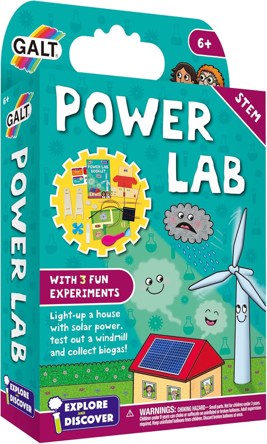 Galt Power Lab Science Kit - Educational STEM Experiments for Kids 6-10 Years