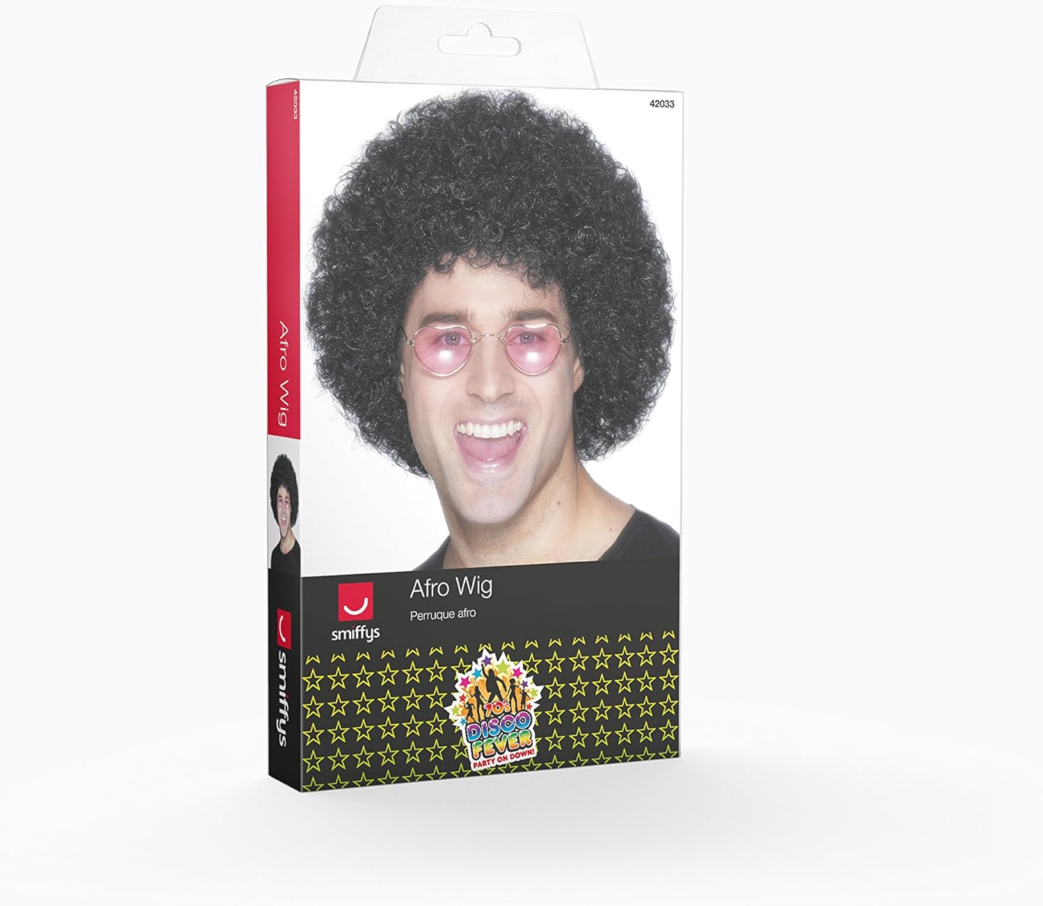 Smiffys Afro Wig Economy Black