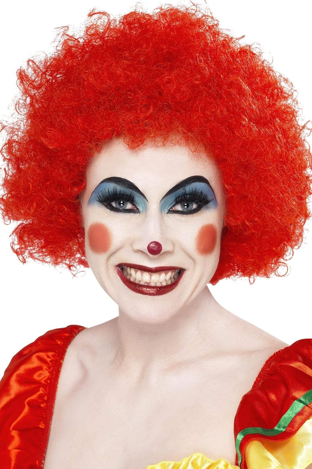 Smiffys Crazy Clown Wig, Red, One Size