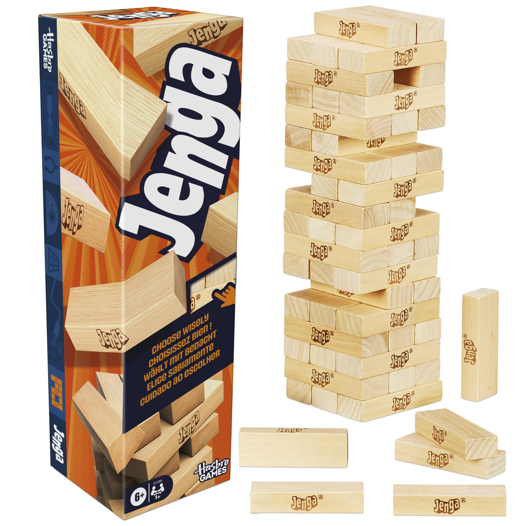 Hasbro Gaming Jenga Game with Digital Die