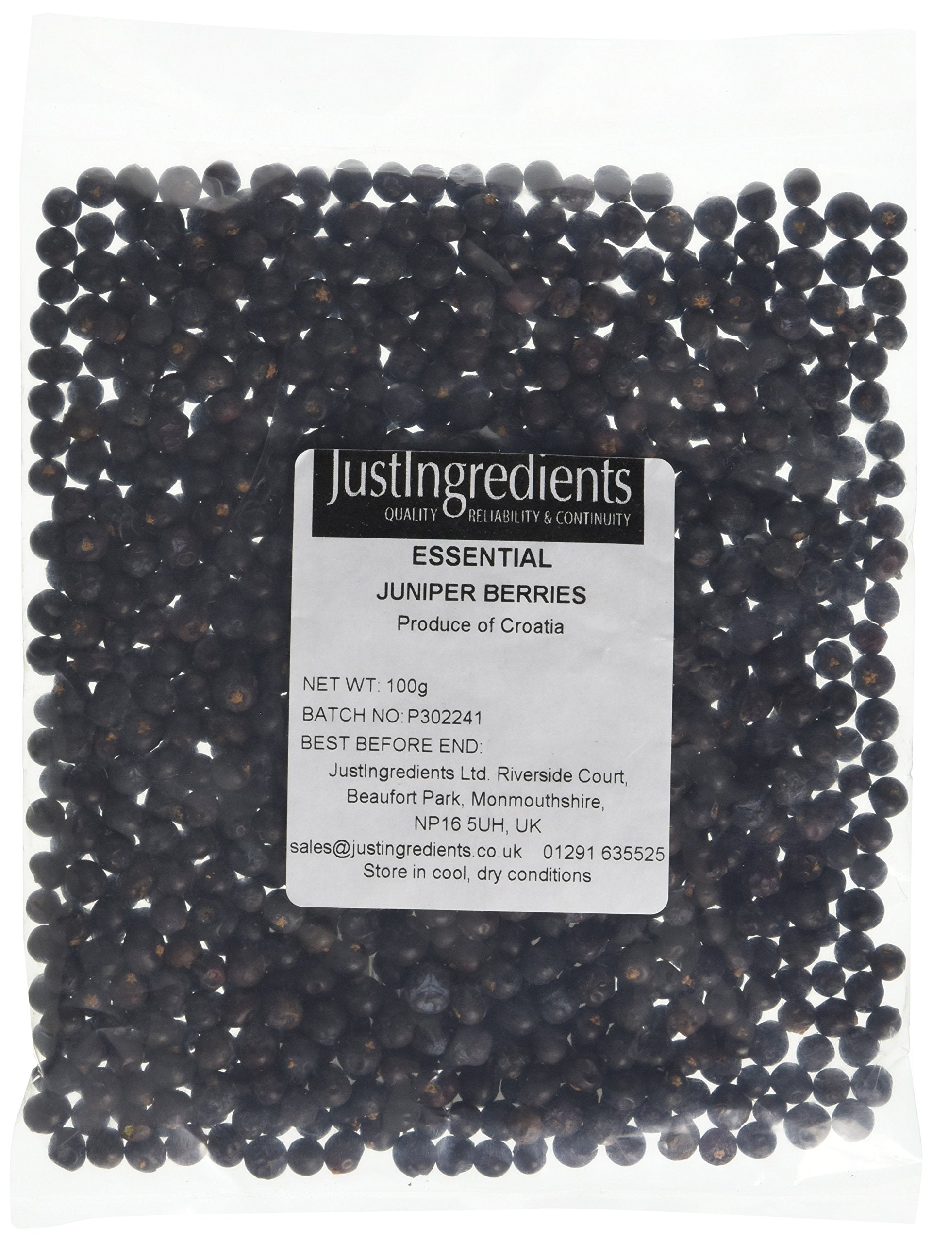 JustIngredients - Juniper Berries 100g Loose Whole Dried Botanicals