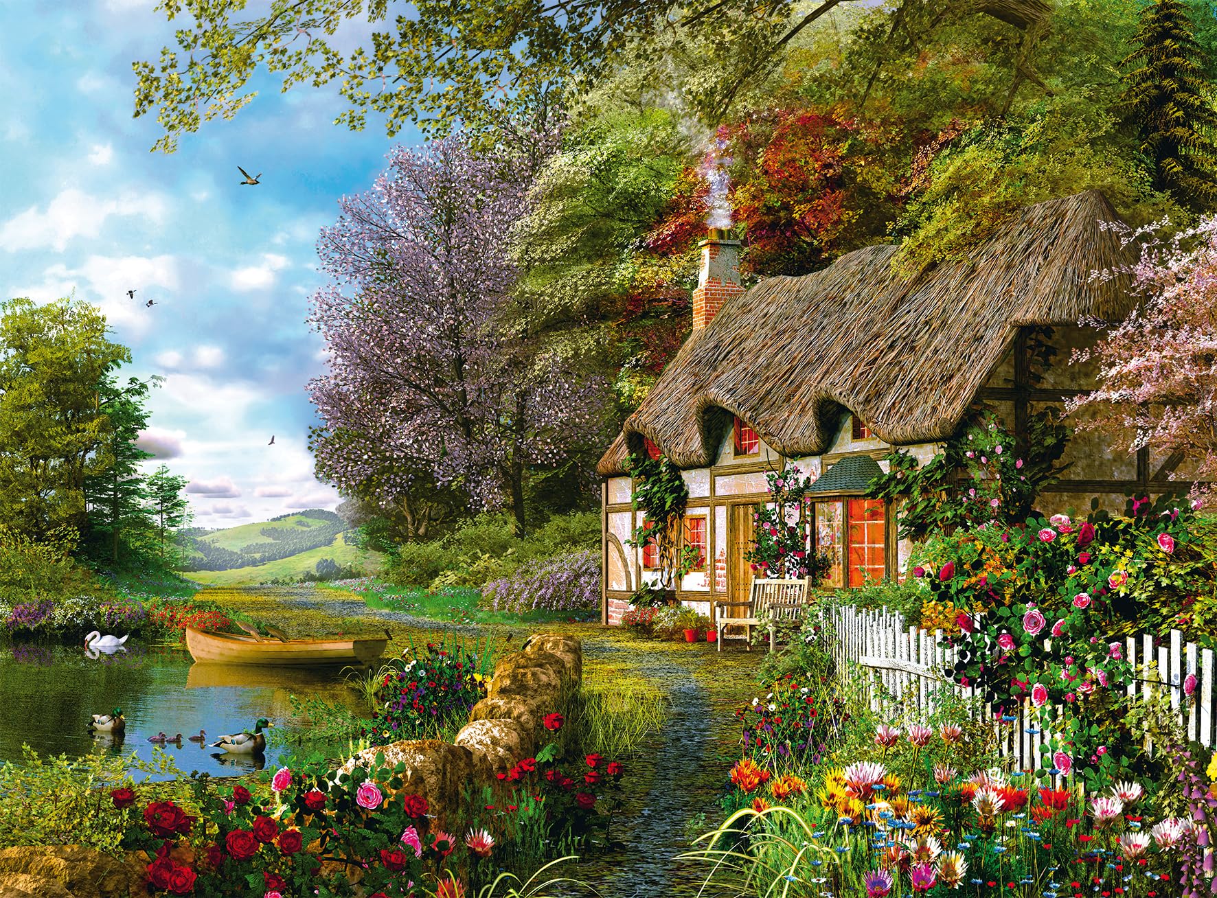 Ravensburger Country Cottage 1500 Piece Jigsaw Puzzle for Kids Age 12+