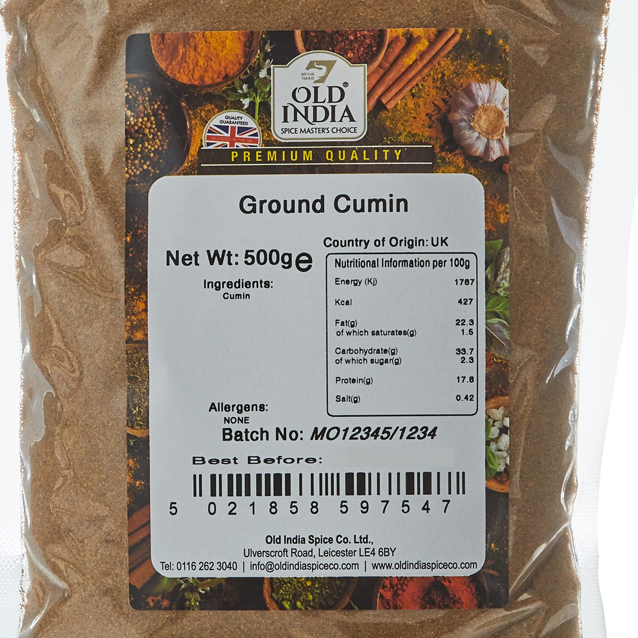 Old India Ground Cumin 500g