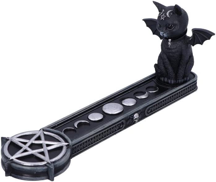 Nemesis Now Cult Cuties Malpuss Gothic Incense Holder in Black Resin