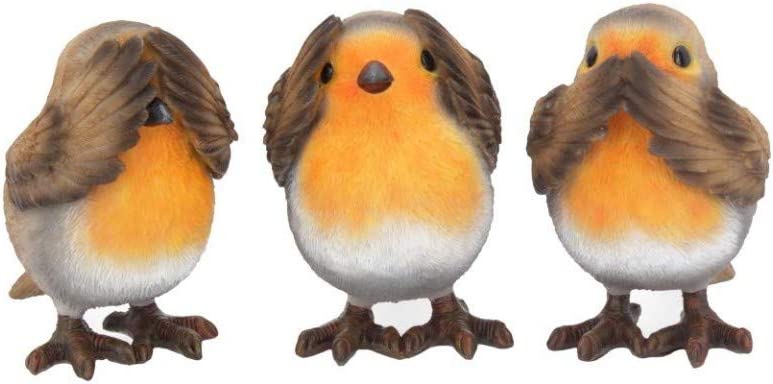 Nemesis Now Animal Collections - Three Wise Robins Figurine (E4572N9)