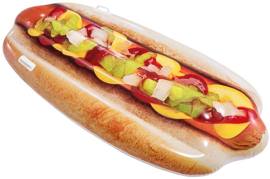 Colchón Hinchable Gigante Hotdog Intex Lilo 180cm x 89cm Perfecto para la Piscina