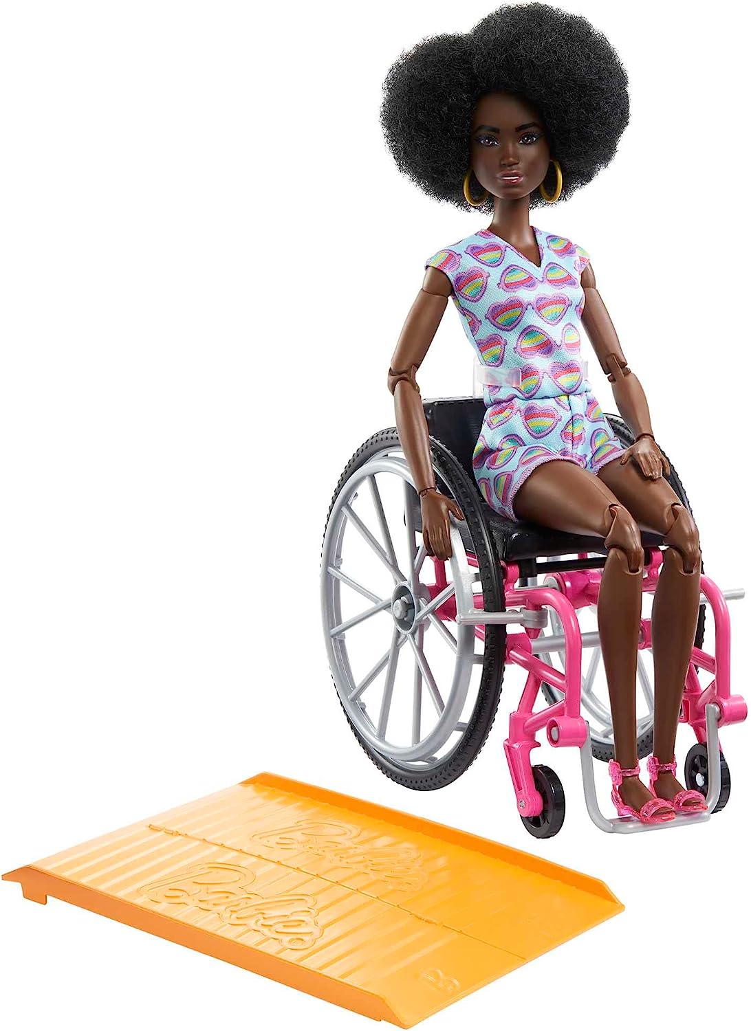 Barbie Fashionistas Doll with Wheelchair and Ramp - Inclusive Play for Kids