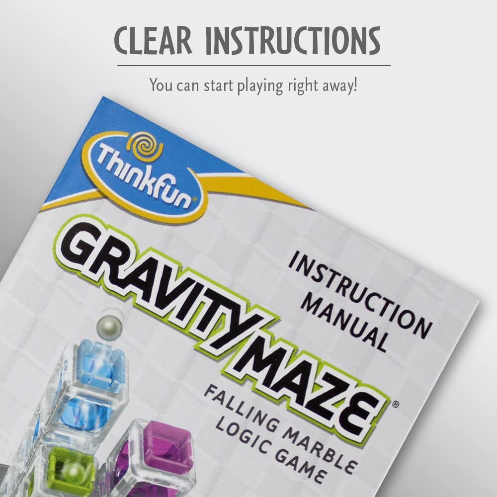 ThinkFun Gravity Maze - Falling Marble Logic Game and STEM Toy for Ages 8+