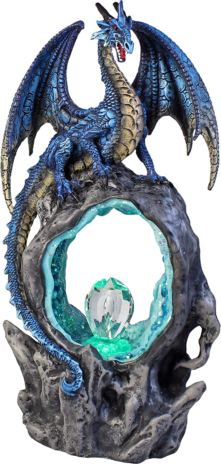 Nemesis Now Frostwing's Gateway - Blue Dragon Resin Statue