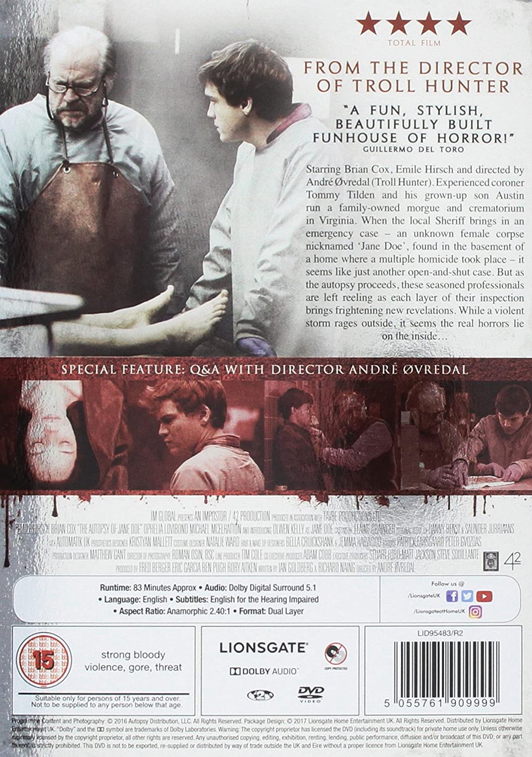 The Autopsy of Jane Doe (2016) - DVD