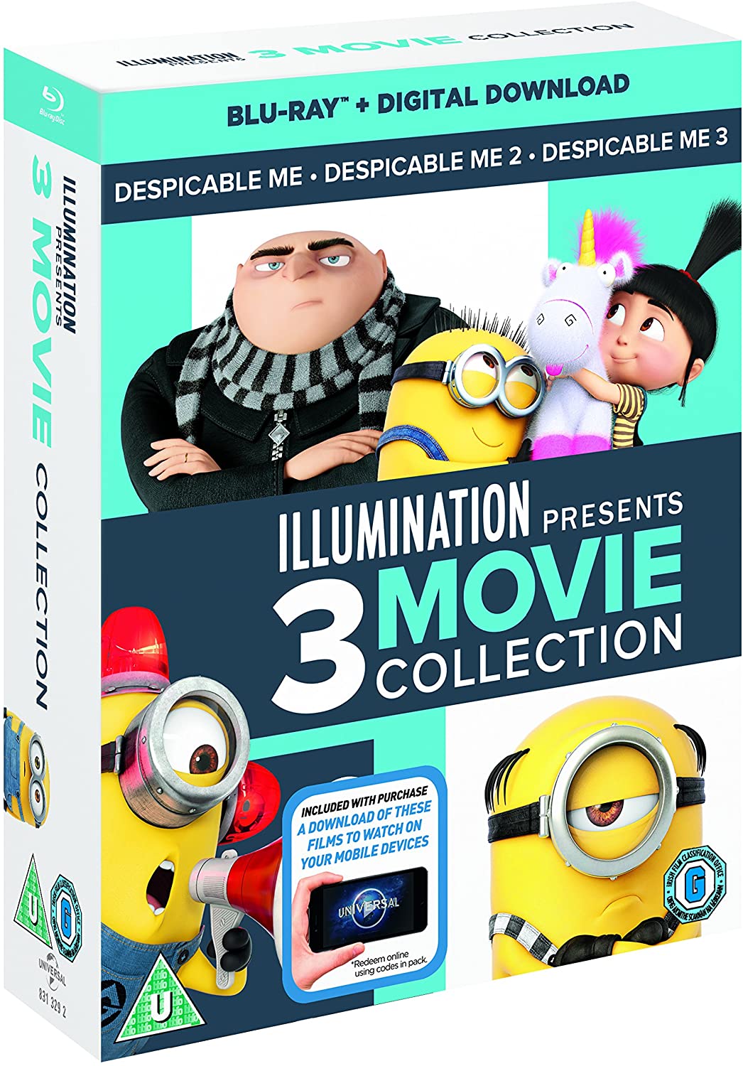 Despicable Me 1-3 Trilogy (2010-2017) - Blu-ray