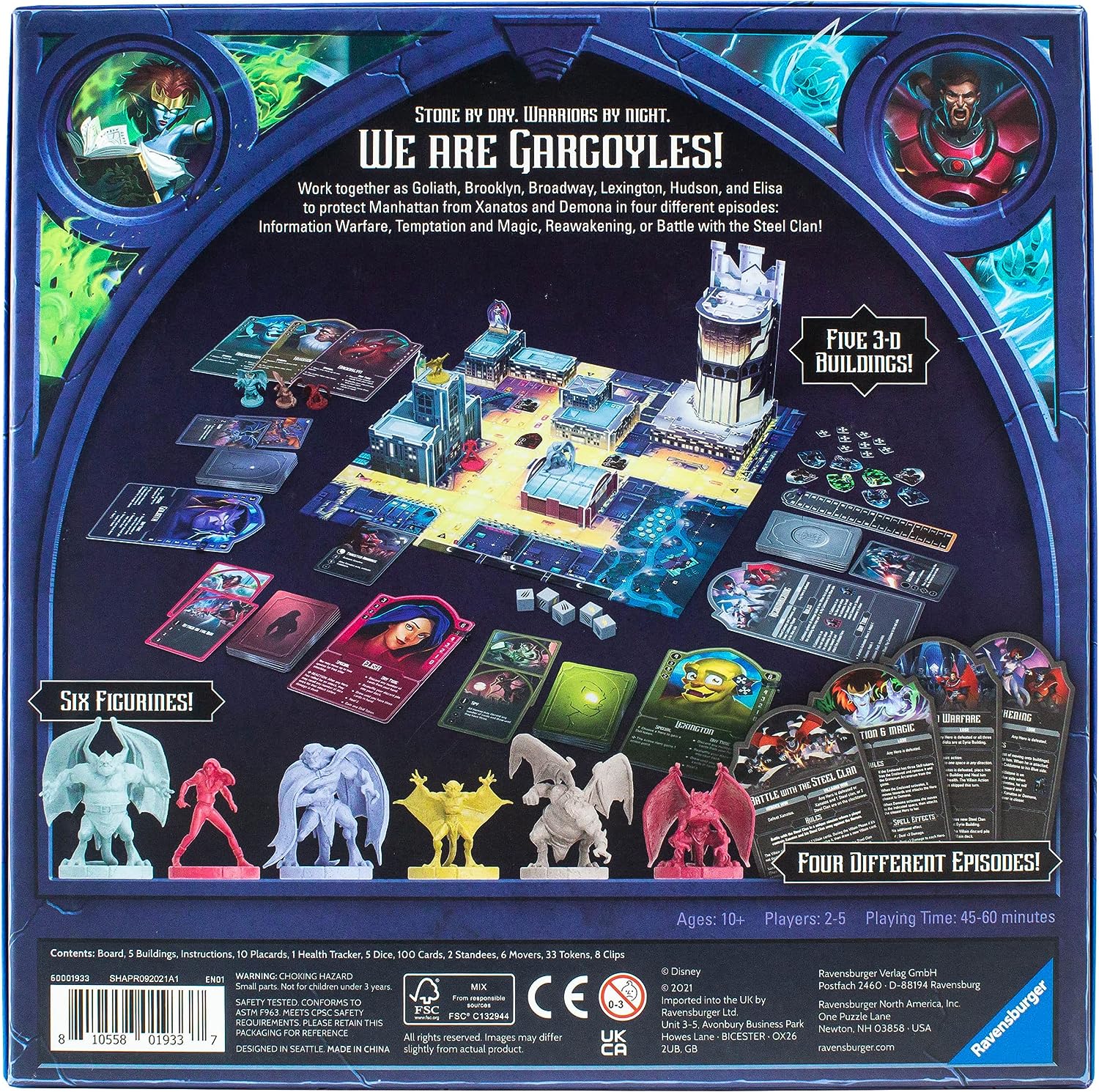 Ravensburger Disney Gargoyles Immersive Family Strategy Board Game