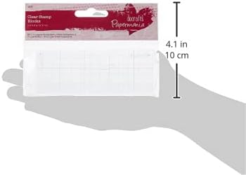 Papermania Stamp Block - Transparent with Grid Lines for Precise Stamping 2