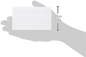 Q Connect 5x3 Inches Ruled Feint Record Card - White (Pack of 100) 2