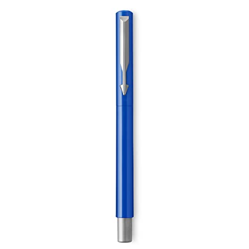 Parker Vector - Blue Fountain Pen with Chrome Trim (Medium Nib)