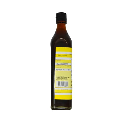 FOREWAY 100% Pure Toasted Sesame Oil - Rich & Aromatic Flavor | 500ml Bottle 3