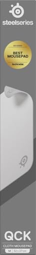 SteelSeries QcK Medium Gaming Mousepad - White - Non-Slip Rubber Base 22