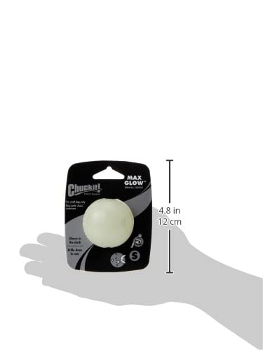 Chuckit! Max Glow Balls - Small Size Natural Rubber Fetch Toy | Water Resistant | Portable 3