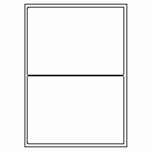 Q-Connect Multipurpose Labels - 199.6x143.5mm White, 2 Labels Per Sheet | 200 Pack 3