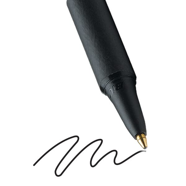 BIC Soft Feel Click Grip Ballpoint Pens, 1.0 mm Retractable Point, Soft-Touch Rubber Grip, Blue, pack of 15 2