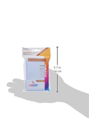 Gamegenic Prime 7 Wonders Sleeves 67x103mm (80), Clear 2