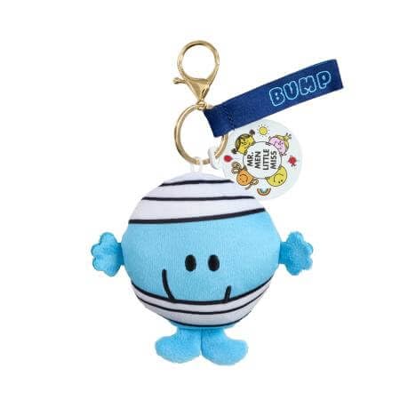 Rainbow Designs Mr Bump Plush Keyring - Soft Polyester | Gold-Tone Attachment | 110x35x160mm