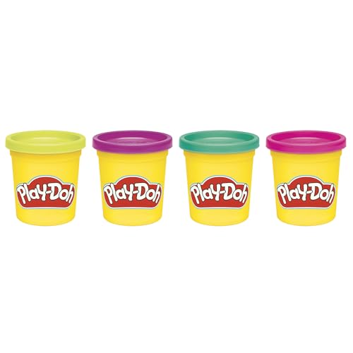 Play-Doh 4 Pack - 85g Vibrant Colours for Kids Ages 2+ 3