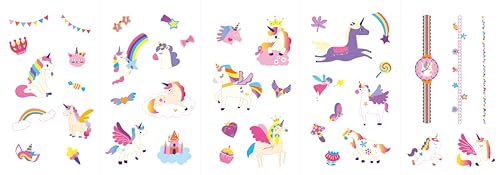 Avenir Unicorn Nail Stickers and Temporary Tattoos Creative Set (260+ Stickers) 4