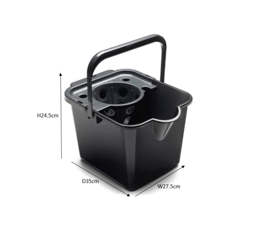 Addis Mop Pail and Wringer - 12L Capacity, Detachable Wringer | Durable Plastic 5