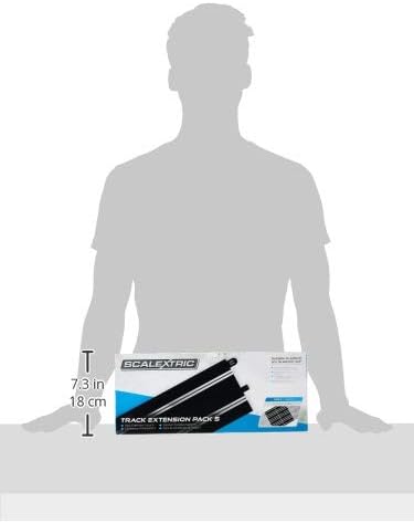 Scalextric C8554 Track Extension Pack 5 - 8 x 350mm Straights for 1:32 Slot Car Racing