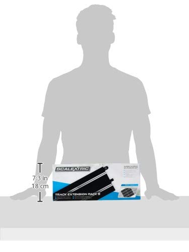 Scalextric C8554 Track Extension Pack 5 - 8 x 350mm Straights for 1:32 Slot Car Racing 7