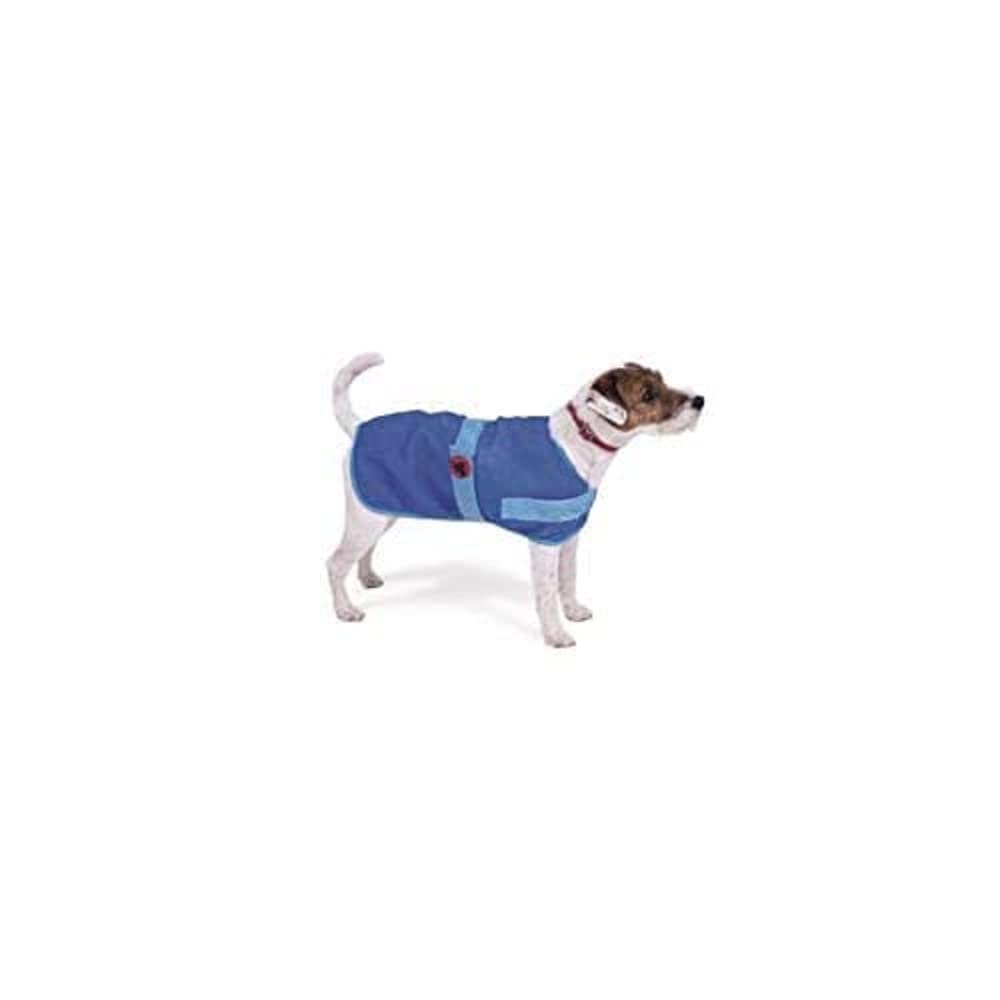 Petface Cooling Dog Coat - Water-Activated Relief | 40 cm Size | Blue 1