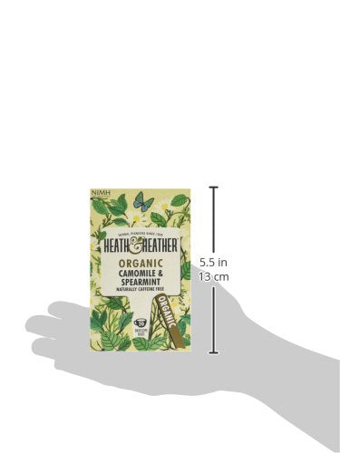 Heath & Heather - Organic Camomile & Spearmint Tea 20 Bags • Caffeine-Free Herbal Infusion 10